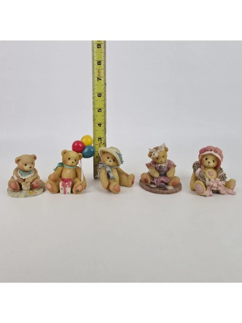 Set Of 5 Cherished Teddies Benji Nina Christy Ava 215864 Porcelain Figurines